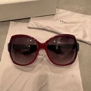 Dior | Accessories | Dior Deep Red And Purple Sunglasses  display picture 3